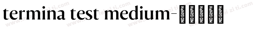 termina test medium字体转换